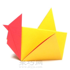 大公鸡折纸教程