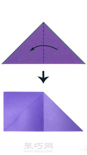 折纸基础折法：口袋型折叠