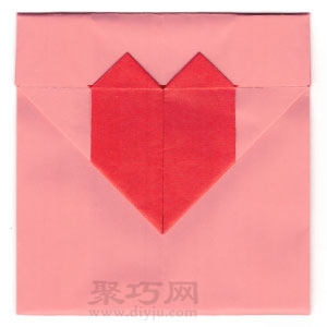 折纸心形信封怎么折