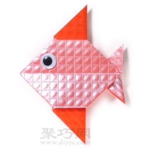 儿童折纸金鱼折法图解