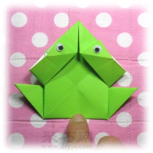 跳蛙怎么折叠 会跳的青蛙手工折纸教程