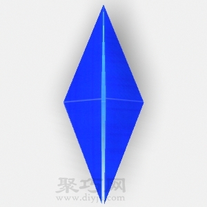 折纸基础折法：正菱形