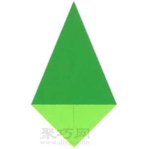 折纸基础折法：尖角型折叠