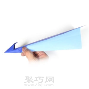 超细尖头纸飞机折纸教程