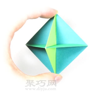 用正方形纸怎么折陀螺？来学这个简单的纸陀螺折纸