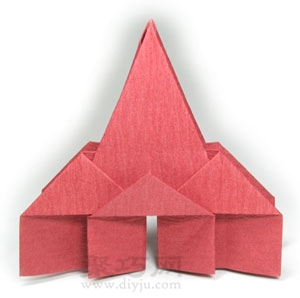 折纸教堂房子折纸方法