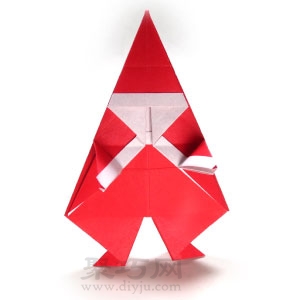 折纸立体圣诞老人步骤图解