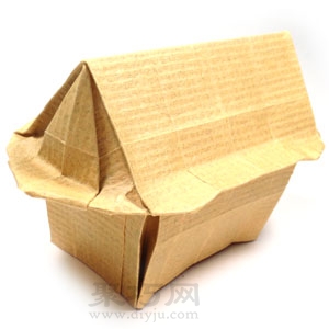 折纸立体小房子教程图解