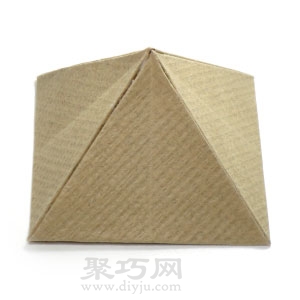 a4纸折立体金字塔折法图解