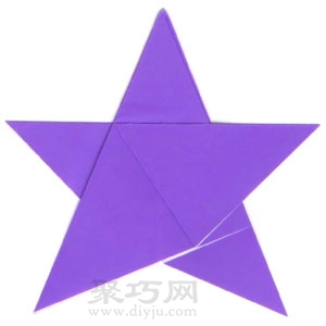 手工折纸五角星图解教程
