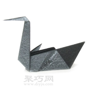 立体天鹅折纸简单折法