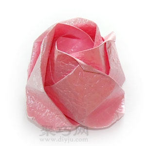 玫瑰花的折纸折法简单易学