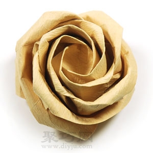 新川崎玫瑰折纸 正版川崎玫瑰折法图解