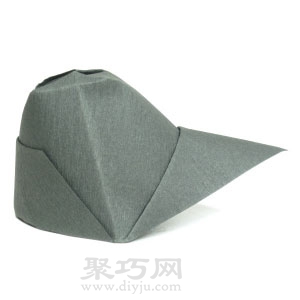 带帽檐的帽子折纸方法
