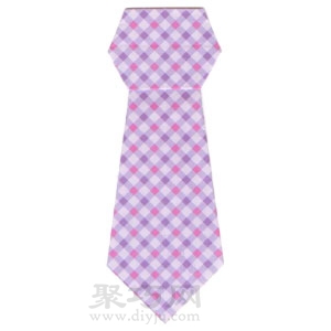 简易小班折纸领带折法 让小朋友们轻松学会叠领带