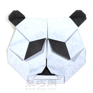 折纸熊猫脸简单折法