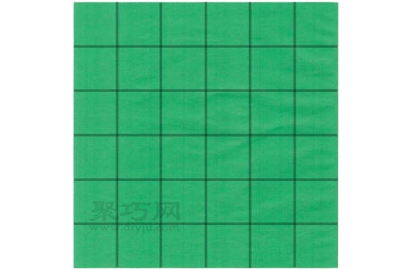 折纸基础折法：6x6方格