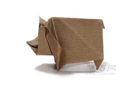 立体犀牛折纸方法