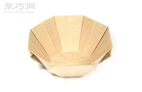 圆形折纸碗教程图解