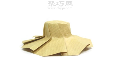 折纸太阳帽简单折法
