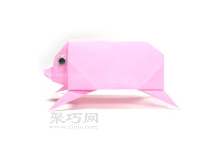 简单的折纸猪简单图解