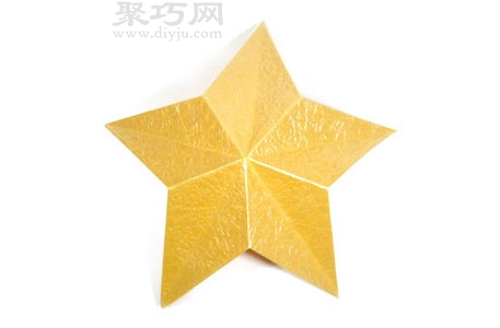 手工折纸五角立体星星教程图解