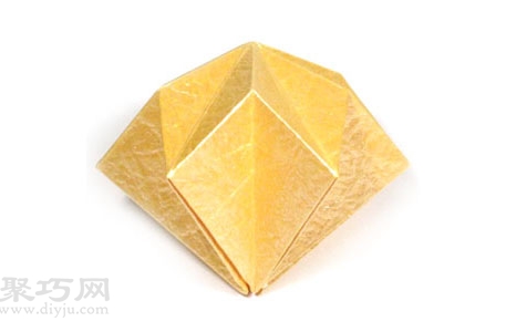 手工折纸3D六角星折法步骤