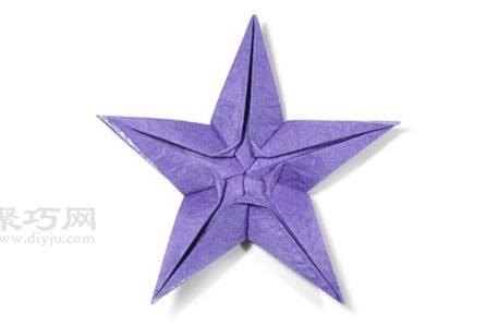 贝壳五角星折纸教程