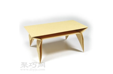 手工折纸长方形桌子折法步骤