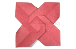 一品红花折纸怎样折