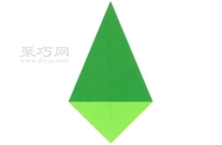 折纸基础折法：尖角型折叠