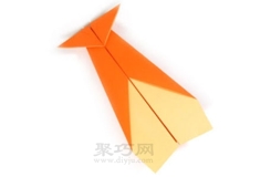 手工折纸鱿鱼纸飞机图解教程