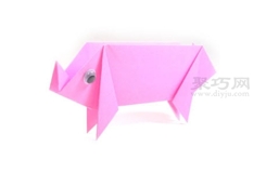 手工折纸小猪教程图解
