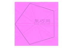 折纸基础折法：正方形纸折正五边形