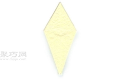 折纸基础折法：下菱形折叠