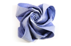 折纸玫瑰花蕾简单折法