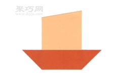 小帆船折纸步骤图解 非常简单的儿童折纸帆船