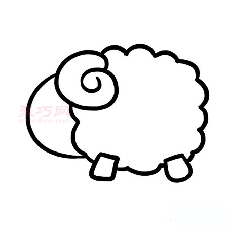小羊画法第6步