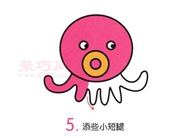 小章鱼画法第5步