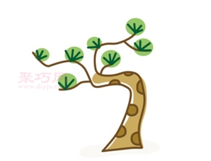 松树画法第6步