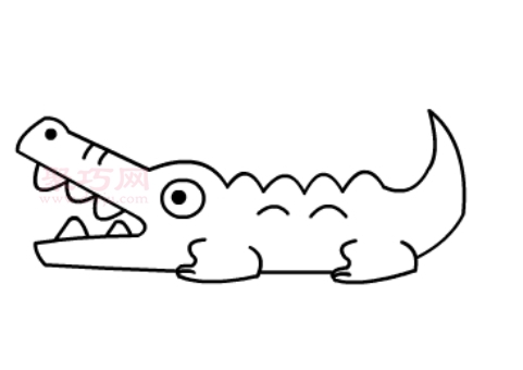 鳄鱼画法第4步