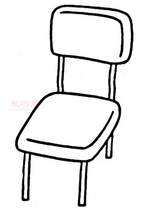 幼儿画椅子简单画法来学椅子简笔画
