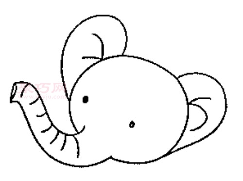 大象如何画好看又简单来学大象简笔画步骤