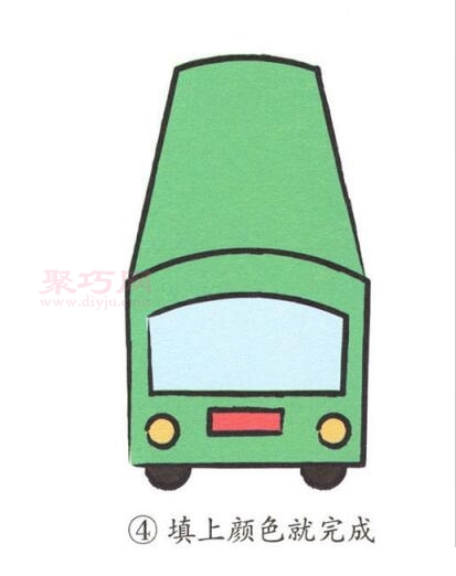公交车画法第4步
