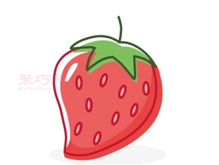 草莓画法第5步