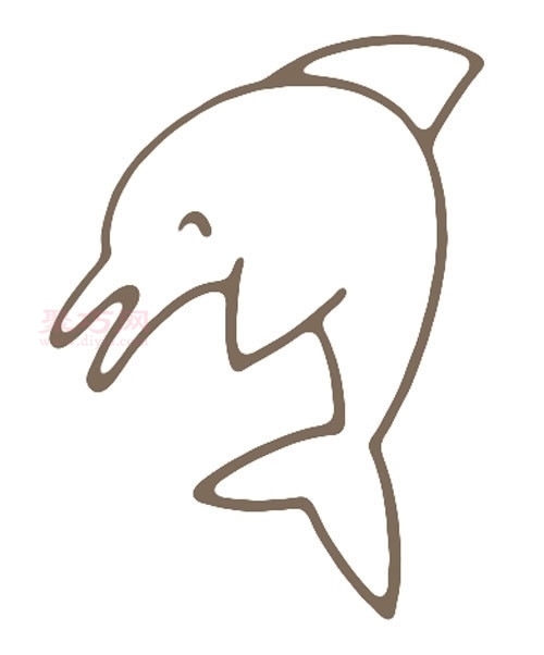 海豚画法第4步