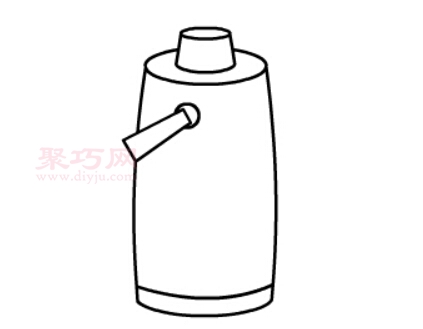 热水瓶画法第5步