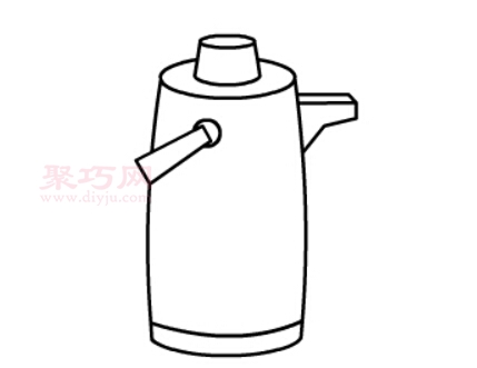 热水瓶画法第6步