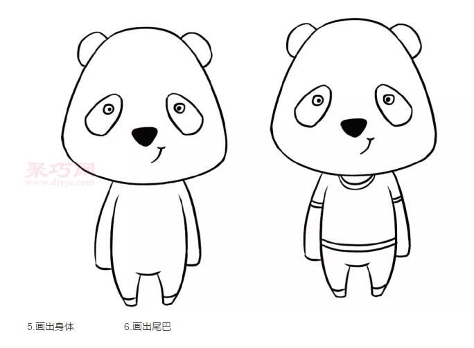 熊猫画法第3步