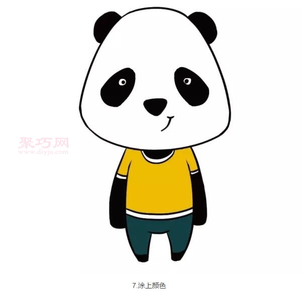 熊猫画法第4步